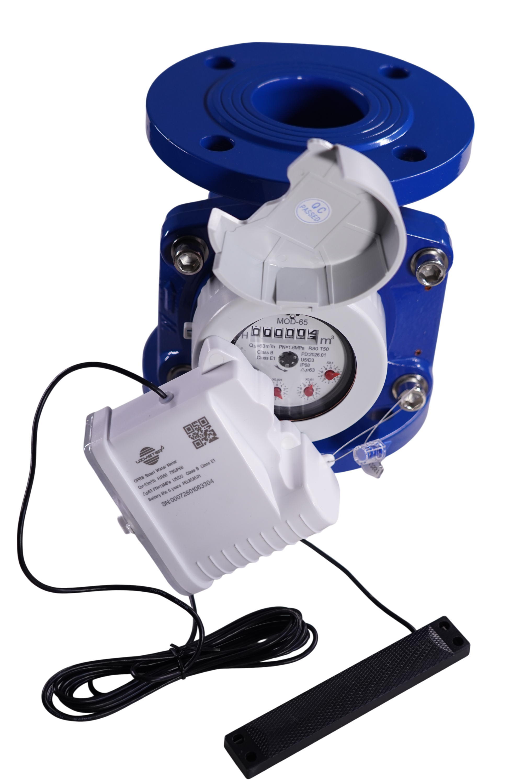 DN65 Uzmeter turbinali aqlli suv hisoblagichi