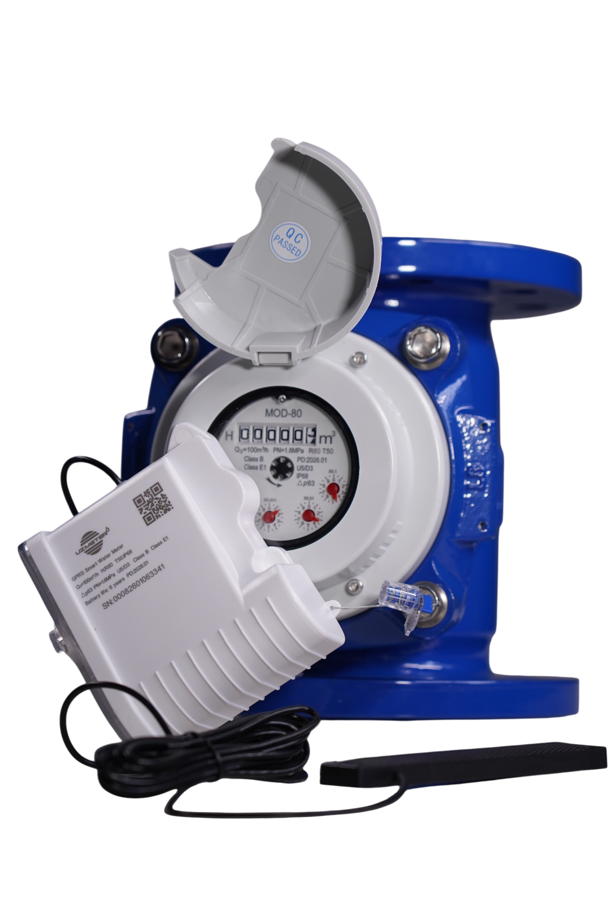 DN80 Uzmeter turbinali aqlli suv hisoblagichi