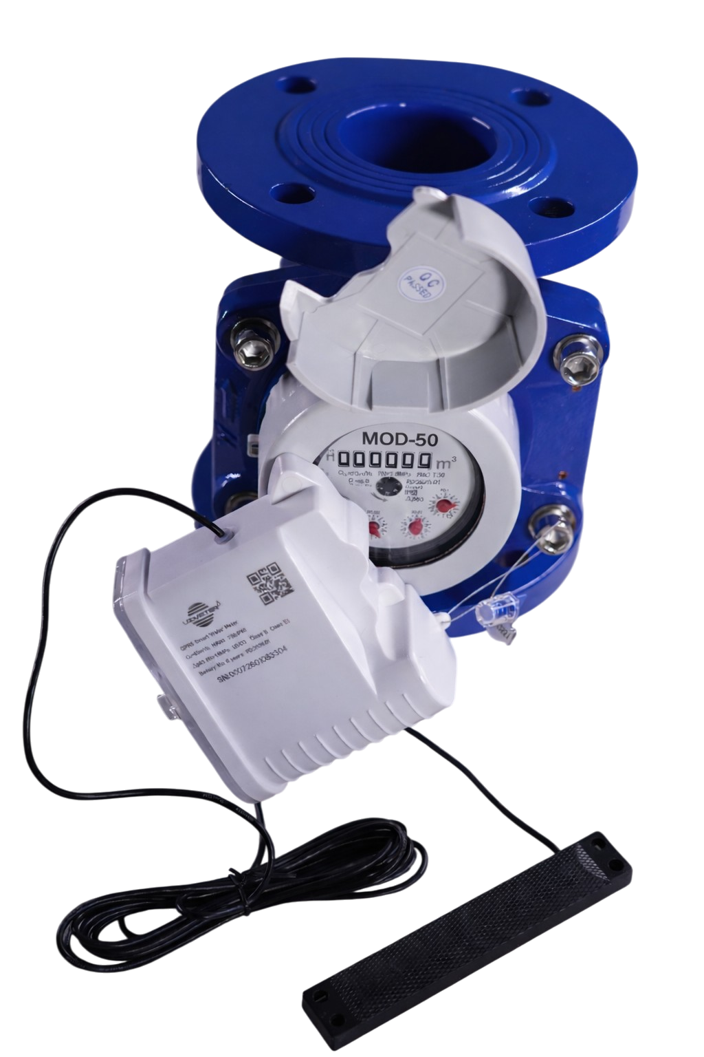 DN50 Uzmeter turbinali aqlli suv hisoblagichi